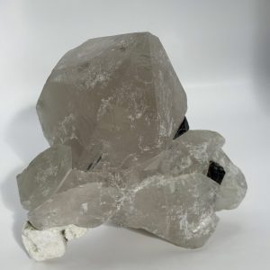 Cristal de roche et tourmaline noire