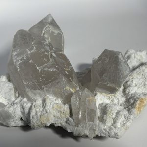 Cristal de roche et tourmaline noire